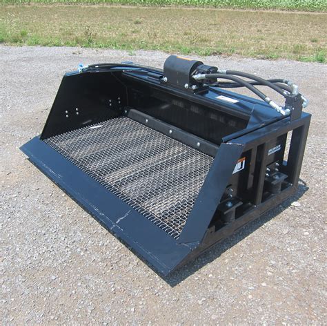 dirt tumbler skid steer|skid steer screener bucket.